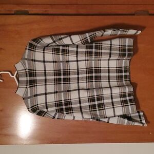 Tahari Soft Plaid Long-Sleeve, green/White/yellow Sweater. Women’s Sz-XL EUC